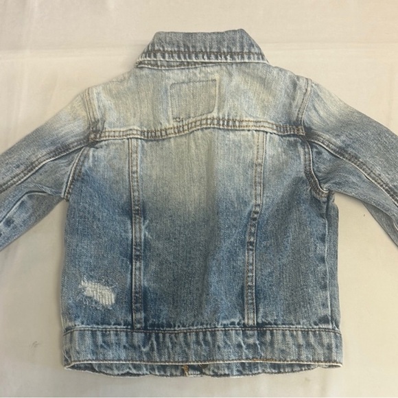 Zara Blue Denim Jacket Timeless Jean Style with distressed accents - Picture 2 of 4